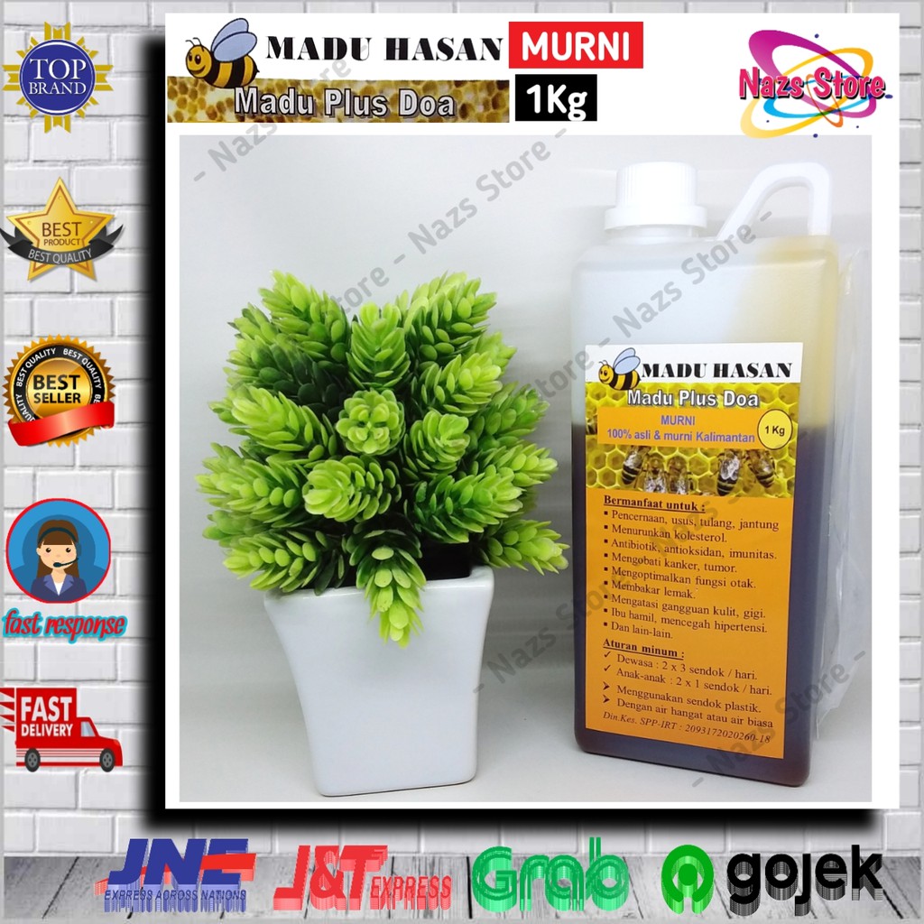 

Madu Murni Kalimantan Hasan Plus Doa 100% Asli 1Kg