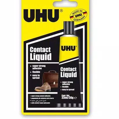 

UHU Household Contact Liquid 33 ml Blister / Lem Sepatu / Lem Tas / Lem Kulit / Lem Karet