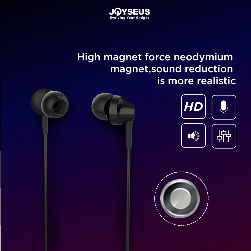 Headset JOYE02 In Ear Sport Bass Subwoofer + Microphone