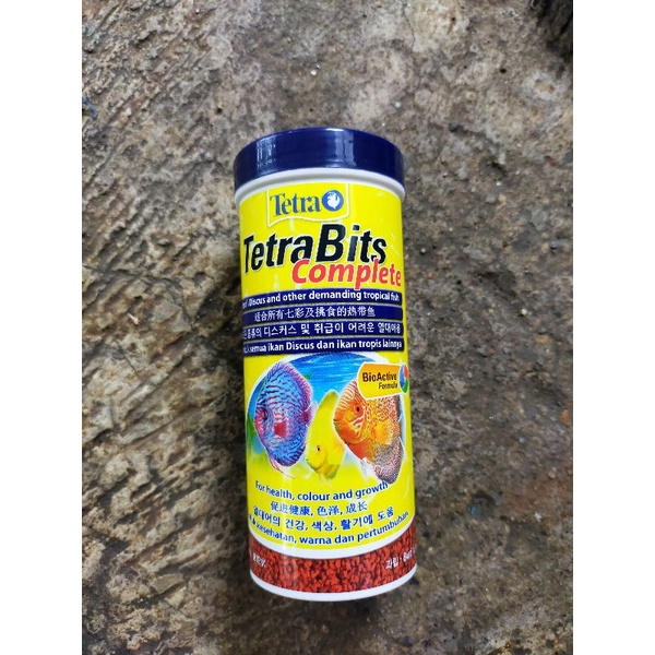 tetra bits makanan ikan discus tetra bits 93gr pelet ikan discus tetra bits complete sedang murah