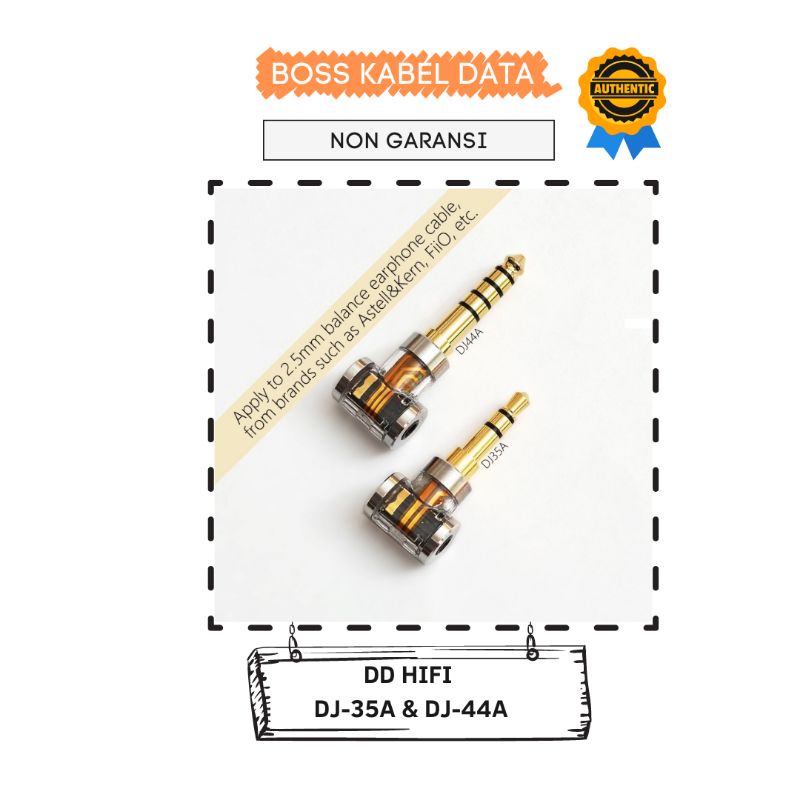 DDhifi DJ35A/DJ44A 3.5mm/4.5mm To 2.5mm Balance Adapter Material Stainless Transparant Housing Origi