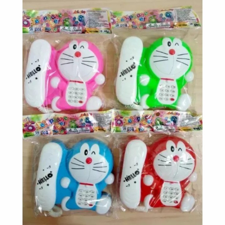 MAINAN TELEPON DORAEMON BATERAI MAINAN TELEPON MAINAN MURAH KADO