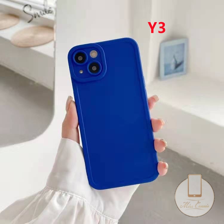 Samsung A12 M12 A15 A54 A5s Y12i Y21 2021 Y12 Y21s Y20 Y20i Y33s Y12s Y20i A12 A7 A16 A35 A15s A11K Y17 Y15 Y11 Glossy TPU Candy Solid Color Soft Phone Case Bright Silicone Bumper Soft Cover-3