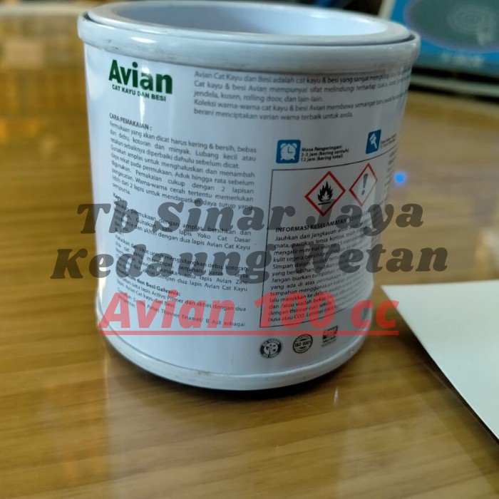 Avian Cat Minyak Untuk Kayu dan Besi 100cc Ukuran Kaleng Kecil 100 cc Merk Avian Paint 0.1L