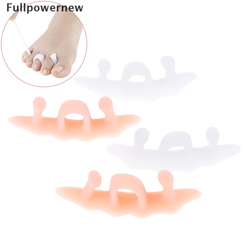 [FULL] 1Pair Silicone Gel Bunion Toe Corrector Orthotics Straightener Separator Pain