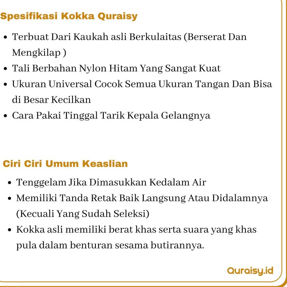 Tasbih Kaukah Kaokah Asli 99 Kecil Original Kokka Quraisy Tasbeh Kauka Kaoka Koka Kokkah Kokah ‣ SRD