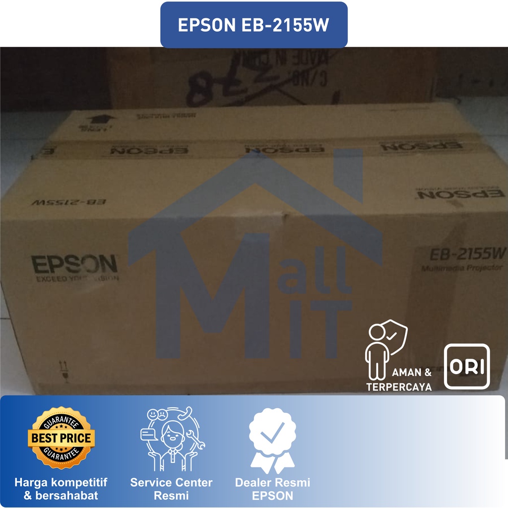 (PACKING KAYU) PROYEKTOR EPSON EB-2155W EB2155W  EB 2155W 2155 W GARANSI RESMI