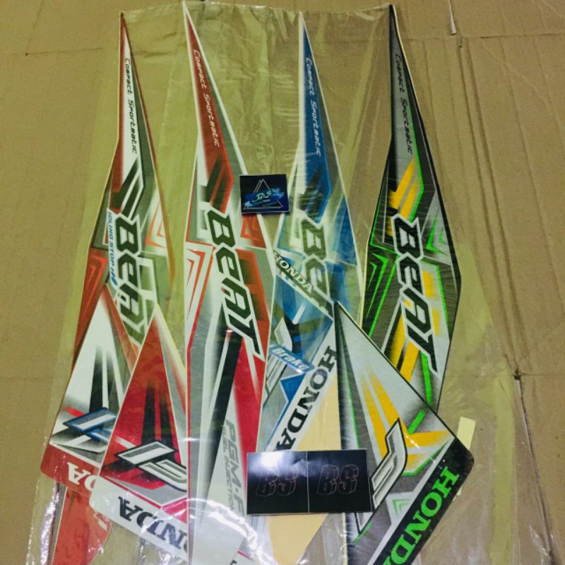 Stiker Striping ori motor Honda Beat Fi 2015 iss
