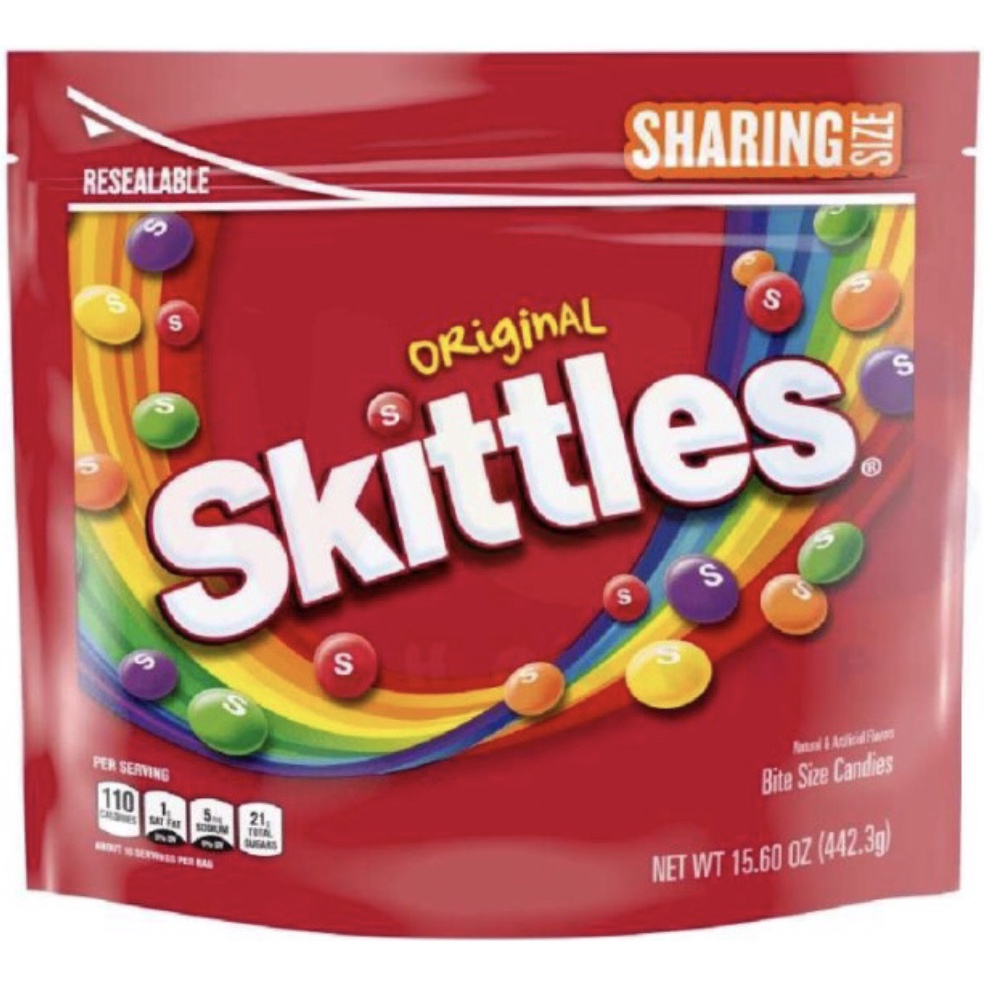 

Skittles Original Fruit Candy Natural & Artificial Flavour USA