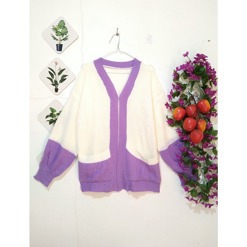 Manda Cardy Outerwear Tangan Panjang Cardigan Rajut Wanita Tebal 7 get Kekinian Cardigan Rajut Wanit