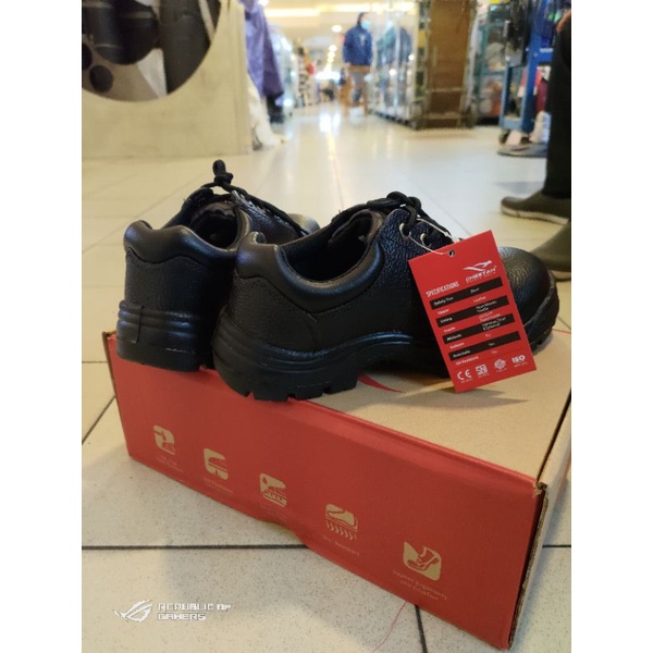 Sepatu Kerja Cheetah 3002H Pria Safety Keren Ujung Besi Original