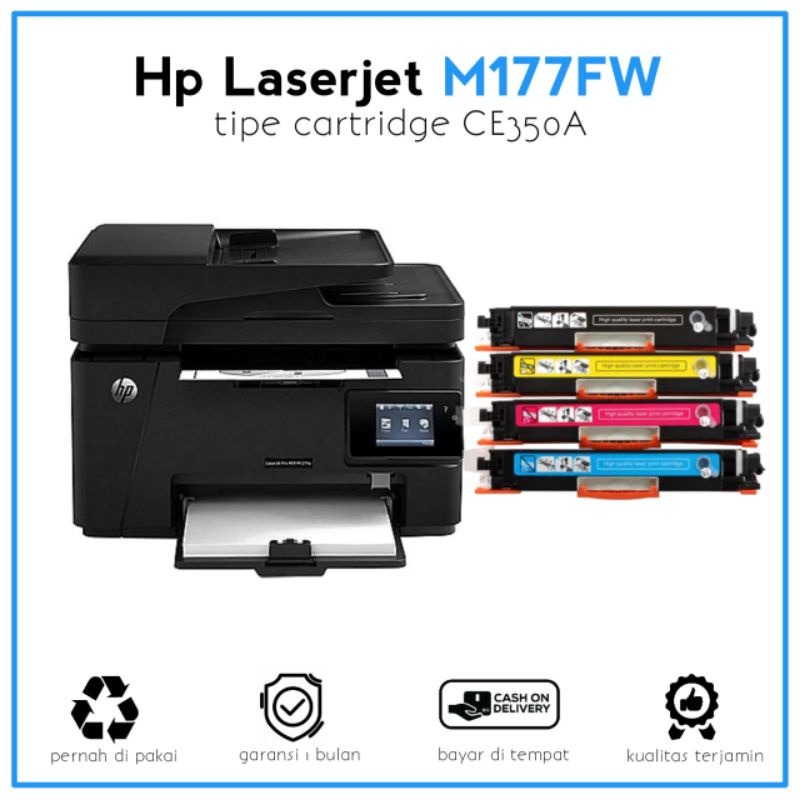 Printer HP LaserJet Pro Mfp 177fw Color- scan F4 adf