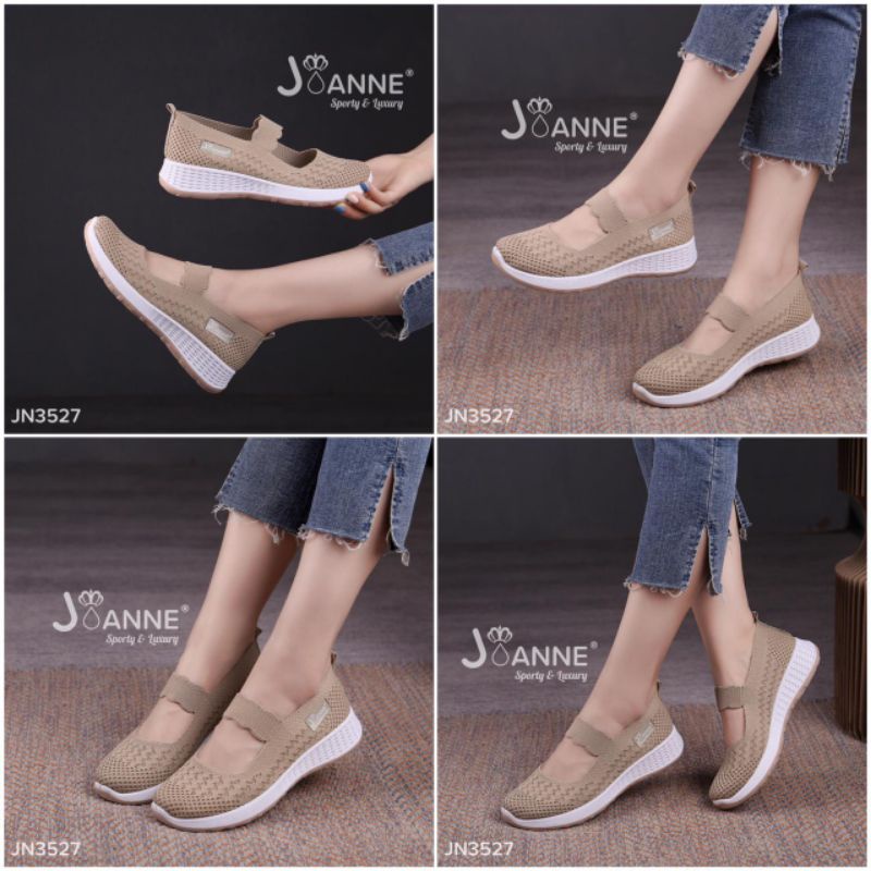 RESTOCK!! [ORIGINAL] JOANNE FlyKnit Flats Shoes Sepatu Wanita #JN3527