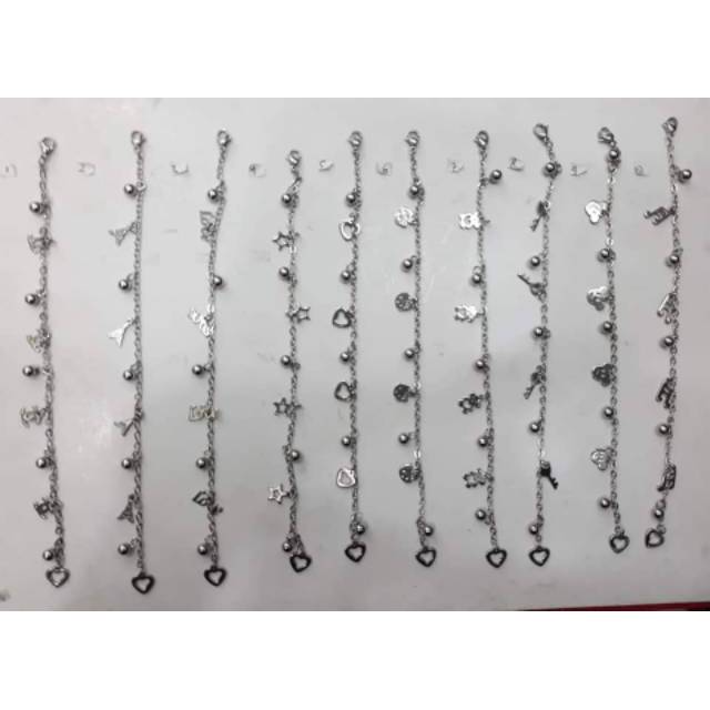 Gelang Tangan & Gelang Kaki Besi putih Asli Maluku Utara