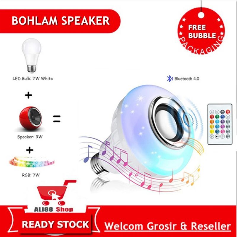 Bohlam Speaker Musik Bluetooth