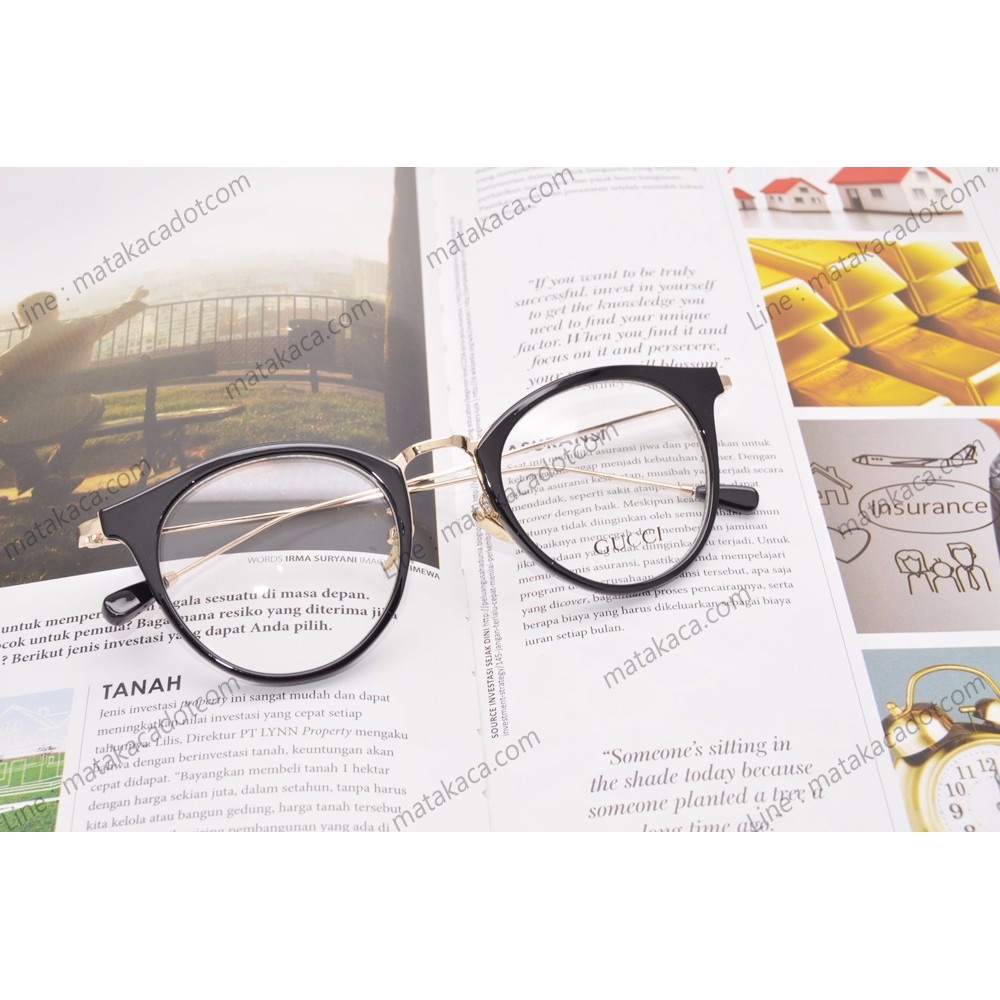 Frame Kacamata Minus Gucci Alea Premium Black