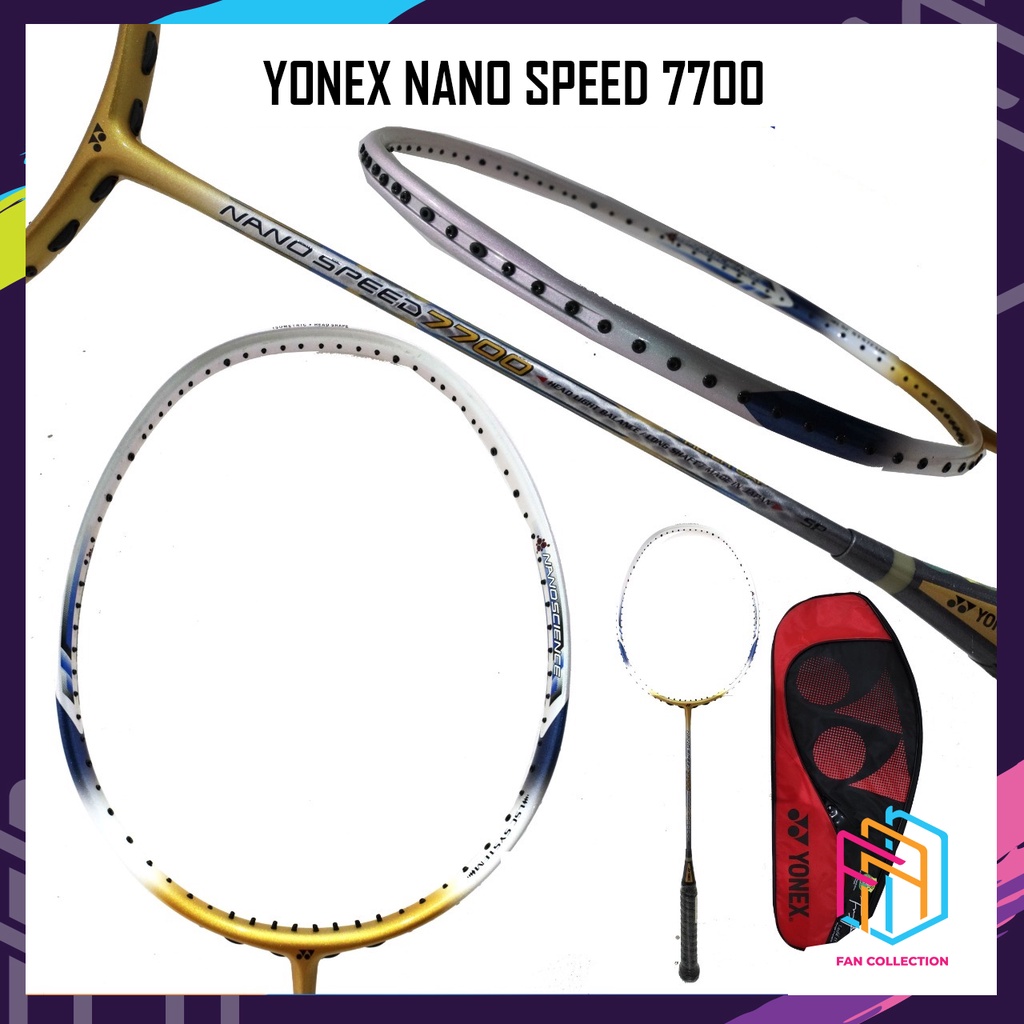 YONEX NANO SPEED 7700 / NANOSPEED 7700 RAKET BADMINTON ORIGINAL