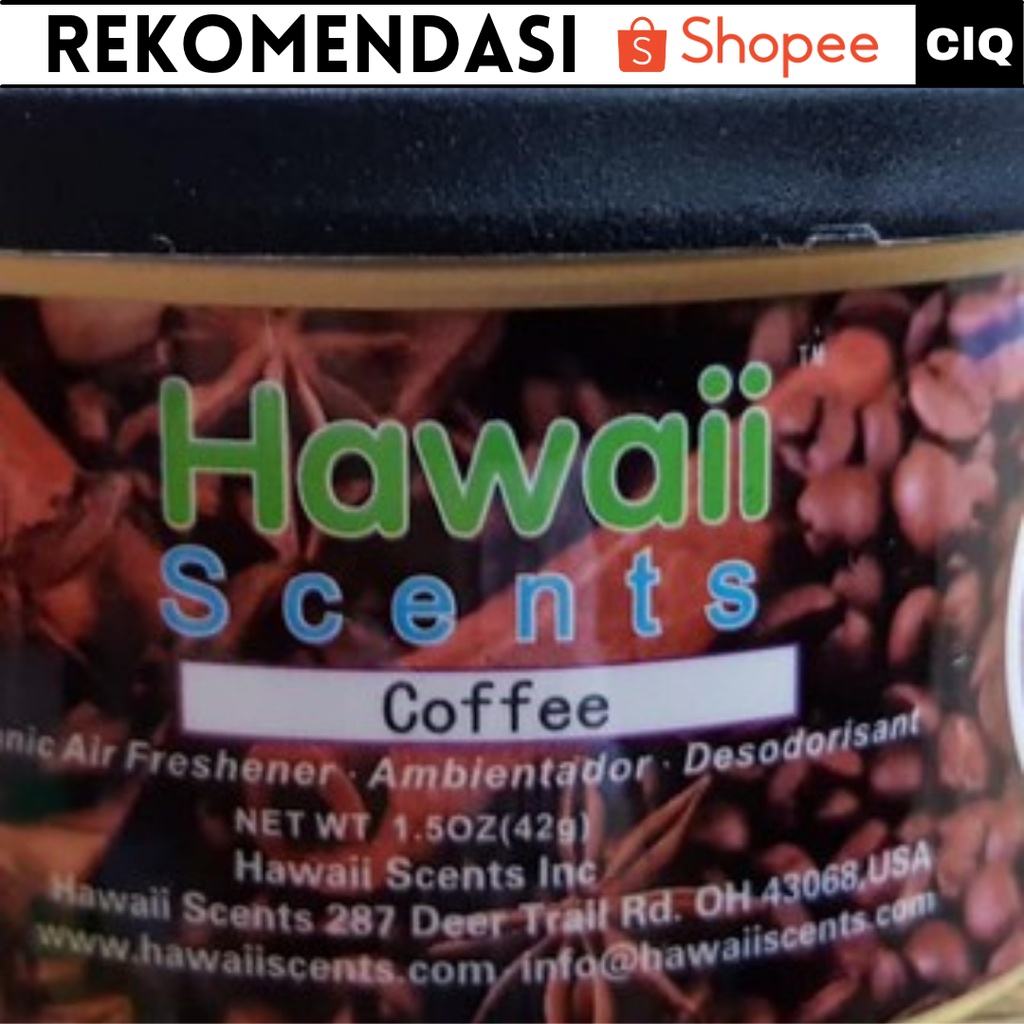 Parfum Mobil Kopi Canned Hawaii Scents Coffee Golden State New car Parfum Kopi - Parfum Mobil Wangi Tahan Lama Mewah / Parfum Mobil Aroma Kopi / Parfum Mobil Dashboard Unik / Parfum Mobil AC / Parfum Murah