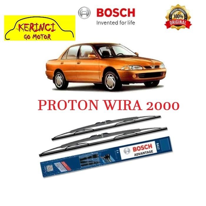 WIPER PROTON WIRA 2000 BOSCH ADVANTAGE 20&quot; &amp; 17&quot; SEPASANG WIPER BOSCH