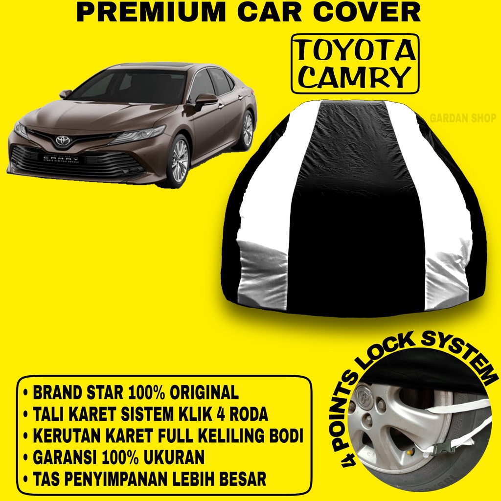 Body Cover TOYOTA CAMRY Sarung Strip SILVER Penutup Pelindung Bodi Mobil Toyota Camry PREMIUM