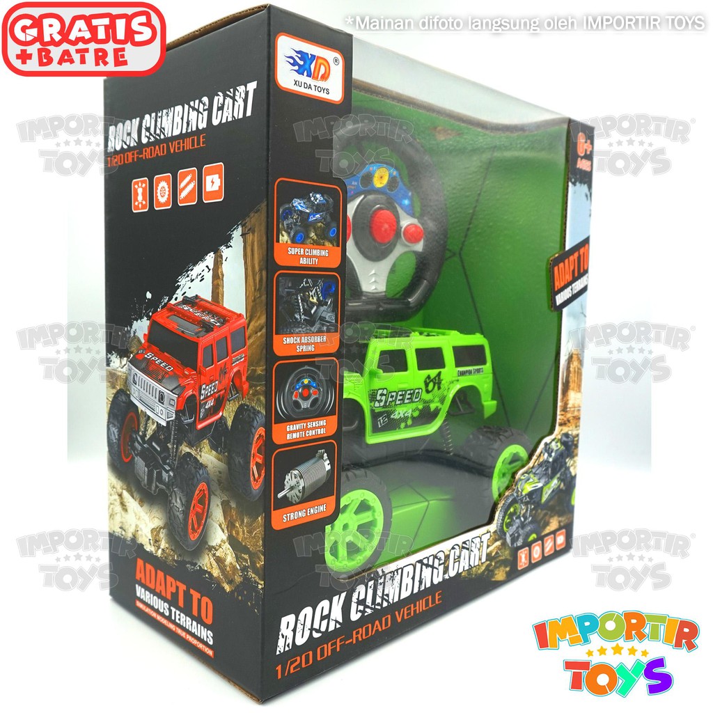 Mainan anak R/C JEEP SUPER (batre dapat di charge) IMPORT QUALITY (BER-SNI)