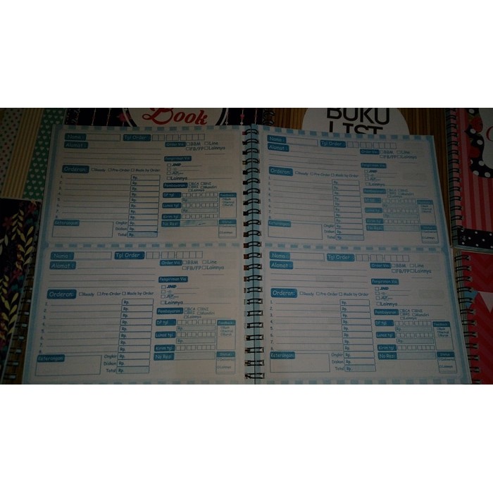 

DISKON buku list order / buku order / order book 100 lembar