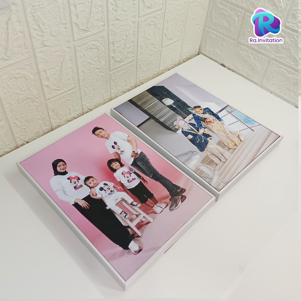 RB CETAK FOTO BINGKAI 12R 30X45 CM (LEBIH BESAR) LAMINASI FRAME FOTO BLOCK - FOTO BLOCK