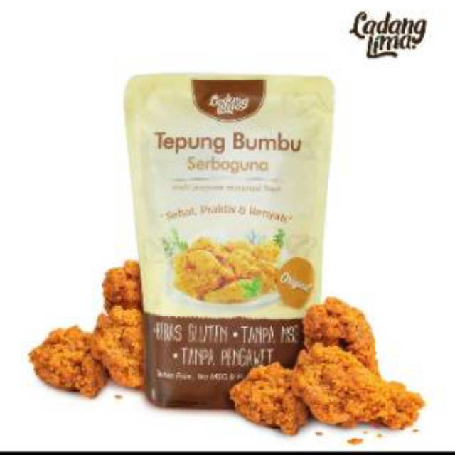 Ladang Lima Tepung Bumbu Goreng Sehat Serba Guna No MSG 150gr - Ladang Lima