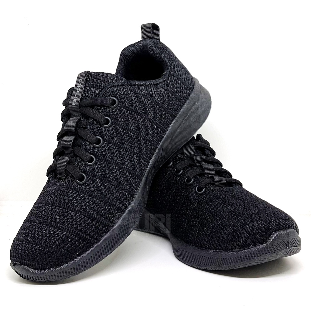 FIURI - ANDO ORIGINAL - SAGA 33-40 FULL HITAM - SEPATU SNEAKERS SPORT KANVAS SOL KARET WANITA PRIA - SEPATU KETS TRENDY ANAK PEREMPUAN LAKI-LAKI - SEPATU OLAHRAGA LARI FITNES SENAM KERJA KULIAH SEKOLAH SD SMP SMA BERTALI CEWEK COWOK MURAH PROMO DISKON