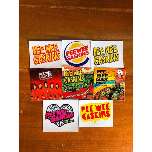 sticker pack stiker pee wee gaskins band indonesia indie case laptop stiker hp hits