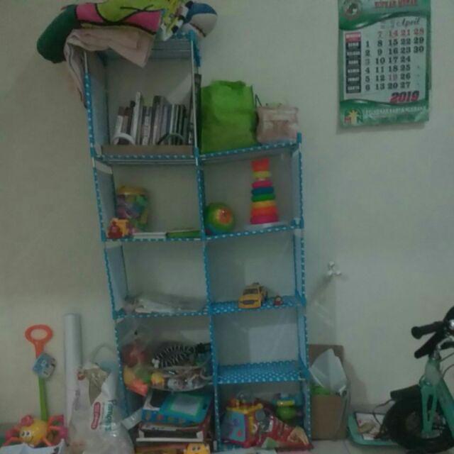 Rak Buku Portable 3 Sisi