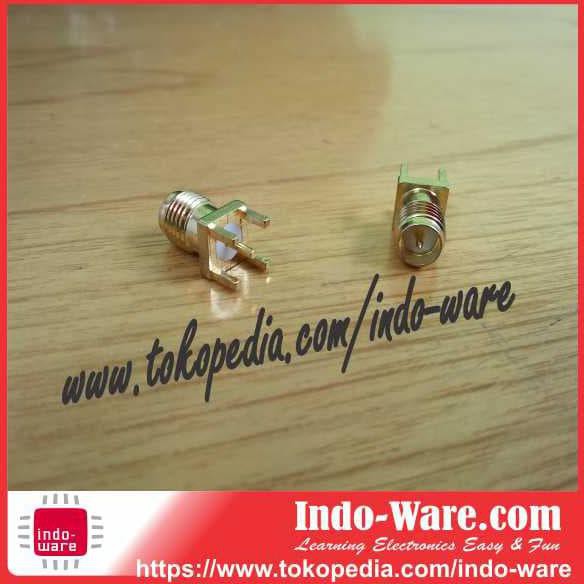 Rp-Sma Jack Male Pin Thru Hole Vertical Pcb Mount Solder Inwer3923 Ayo Beli