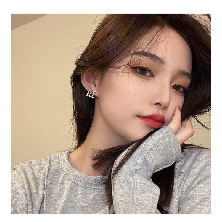 Anting Tusuk Sterling Silver 925 Gaya Retro Korea Untuk Wanita