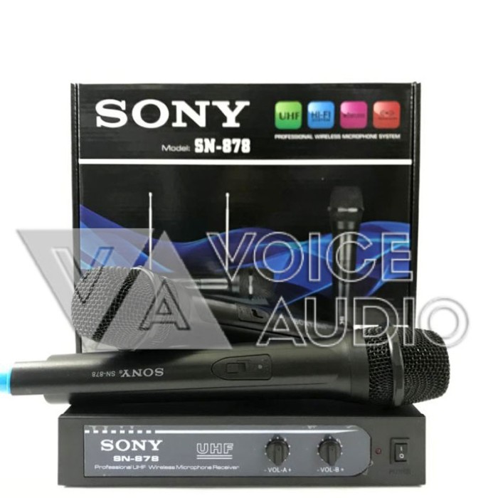 Mic Tanpa Kabel SN878 Microphone Wireless Sony SN 878
