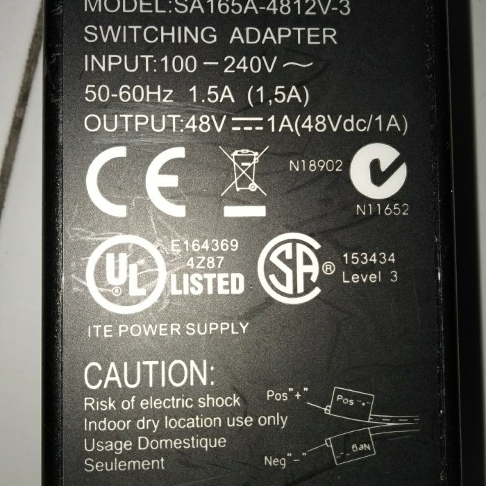 ite power suply swithcing 48vdc 1 ampher