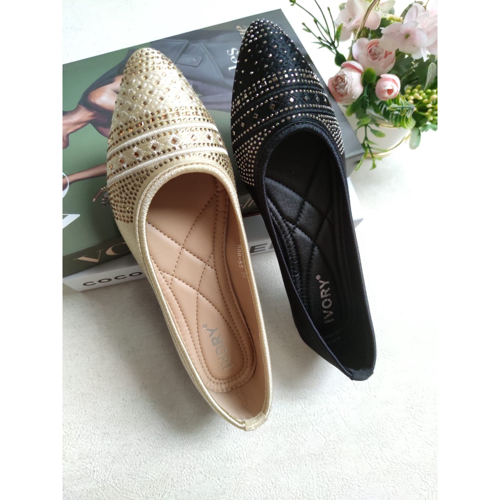 IVORY Sepatui Wanita Flatshoes Import 888-55