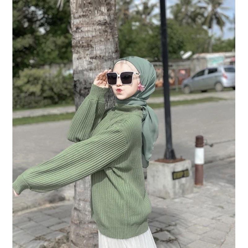 Bayoneta Rajut Sweater Knit Wanita 100 % Rajut Asli