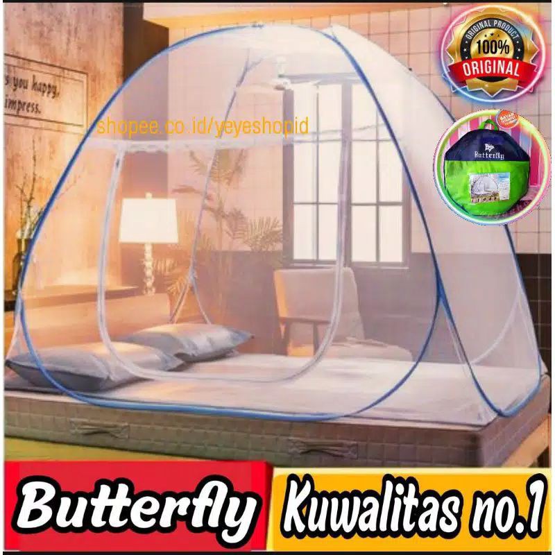 KELAMBU BUTTERFLY 200X200 Kelambu Butterfly Kelambu Tenda Kelambu Nyamuk Kelambu lipat