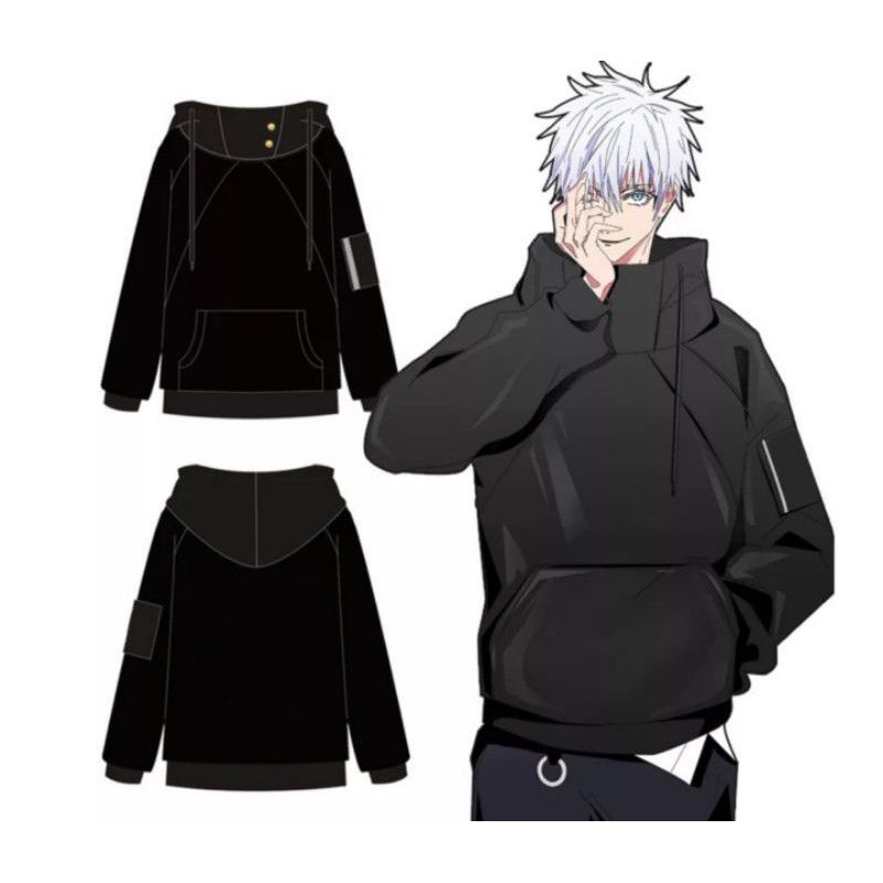 Jaket Sweater Gojo Satoru Jujutsu Kaisen Yuji Itadori