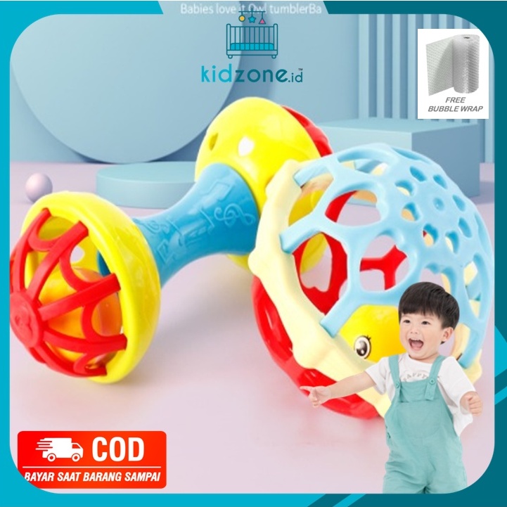 Mainan Kerincingan Bayi Genggam Bunyi / Rattle Genggam / Handbell Silicone BPA FREE