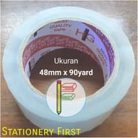 Lakban Bening 2&quot; Inch 90 Yard HG Tape OPP Tape Isolasi Selotip