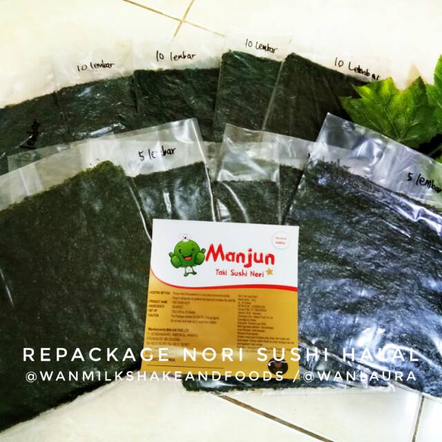 

Nori Sushi Halal isi 5pcs