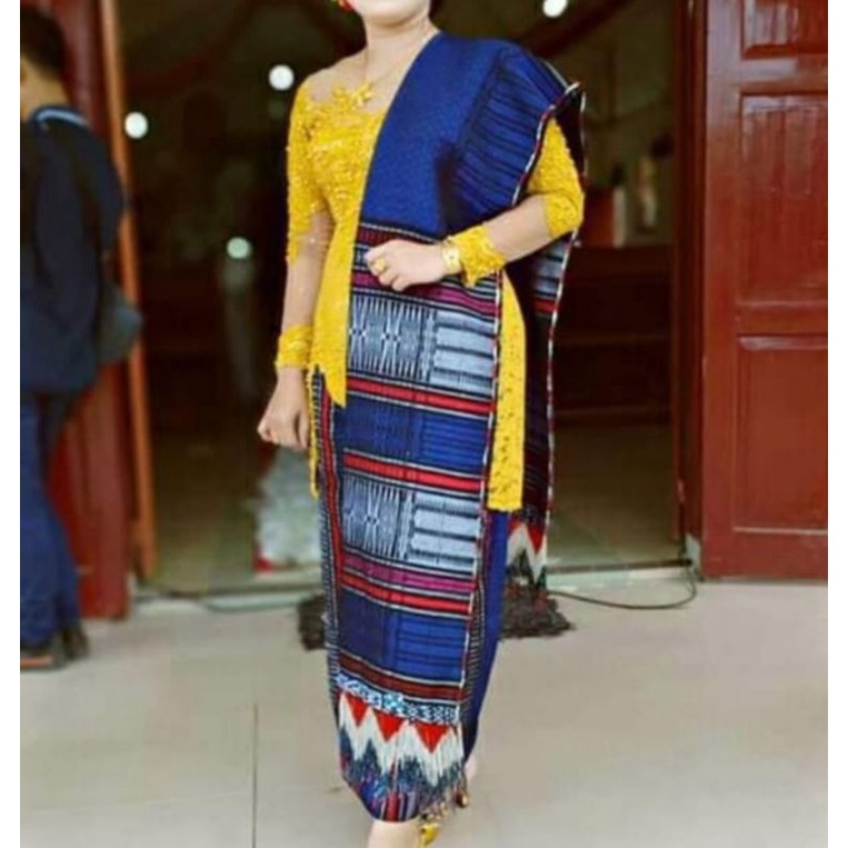 songket tenunan tangan Songket tarutung semi tumtuman setelan rok selendang