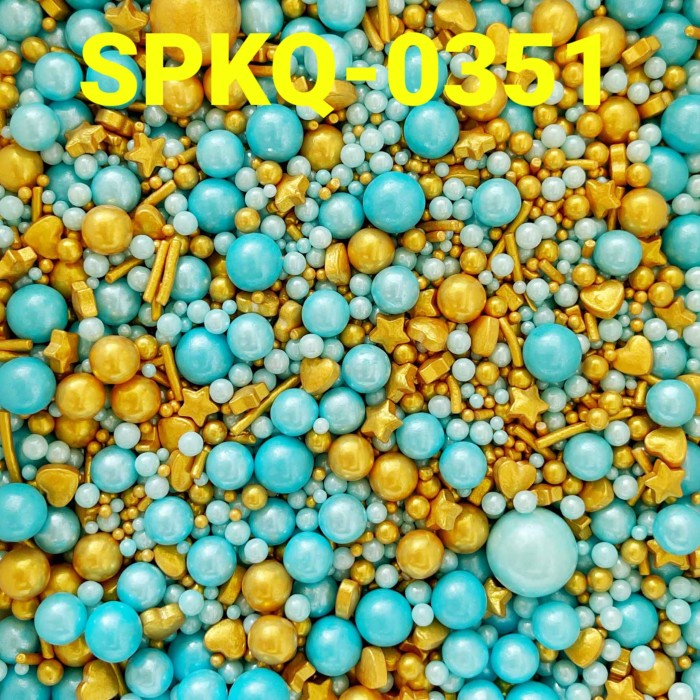 

SPKQ-0351 SPRINKLES SPRINKLE SPRINGKEL 250GR MUTIARA GOLD BIRU EMAS OBRAL DISKON