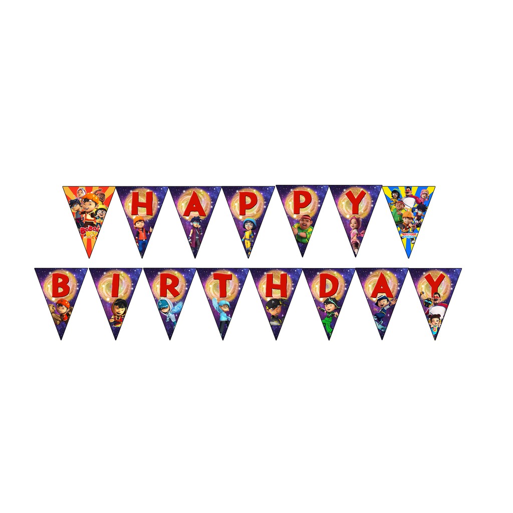 Bunting Flag Boboiboy / Boboiboy Galaxy
