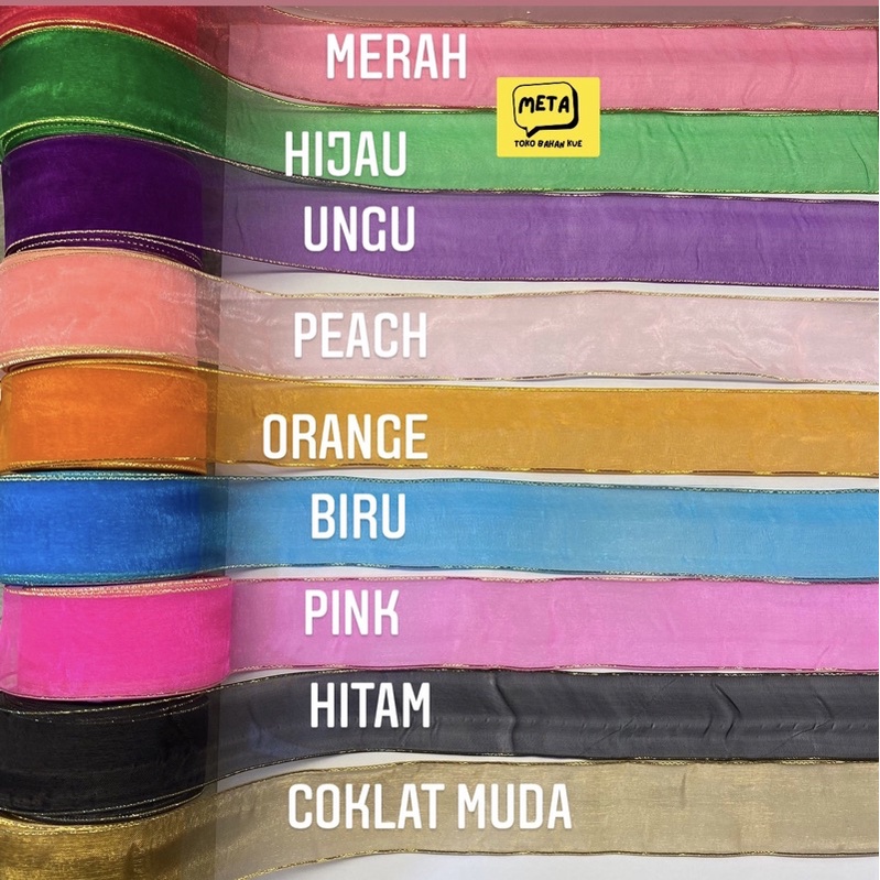 

PITA 1.5 INCHI / PITA HAMPERS / PITA KADO / PITA PARCEL / PITA ORGANDI LIST EMAS / PITA BINGKISAN / PITA 1.5 INCHI / PITA KAIN / PITA MURAH