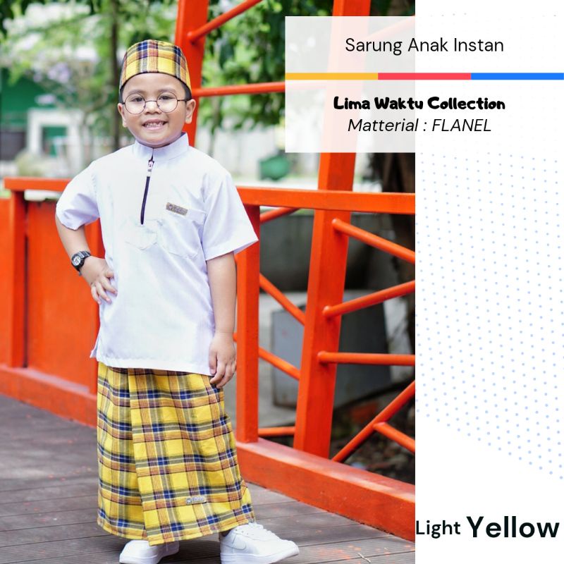 SARUNG ROK ANAK INSTAN & PECI - SARUNG ANAK INSTAN - SARUNG INSTAN ANAK - SARUNG PECI ANAK - BAJU