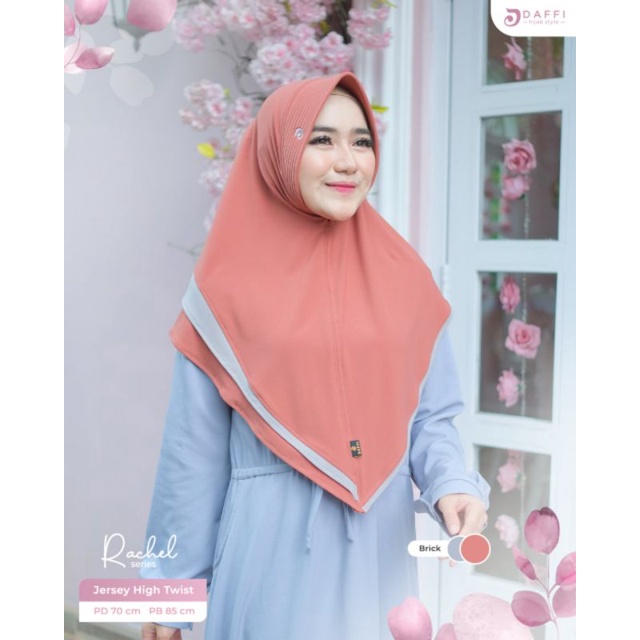 Terbaru Hijab Instan Daffi RACHEL Hijab Jersey High Twist