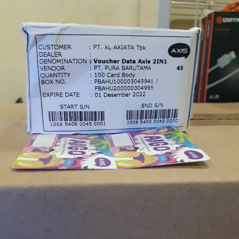 vocer axis kosongan 1 box