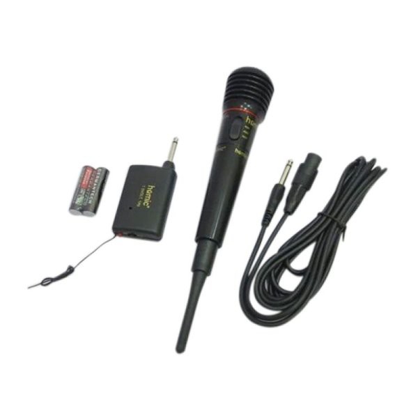 Mic Wireless HM-308 2 IN 1/Mic Single Wireless Karaoke HOMIC